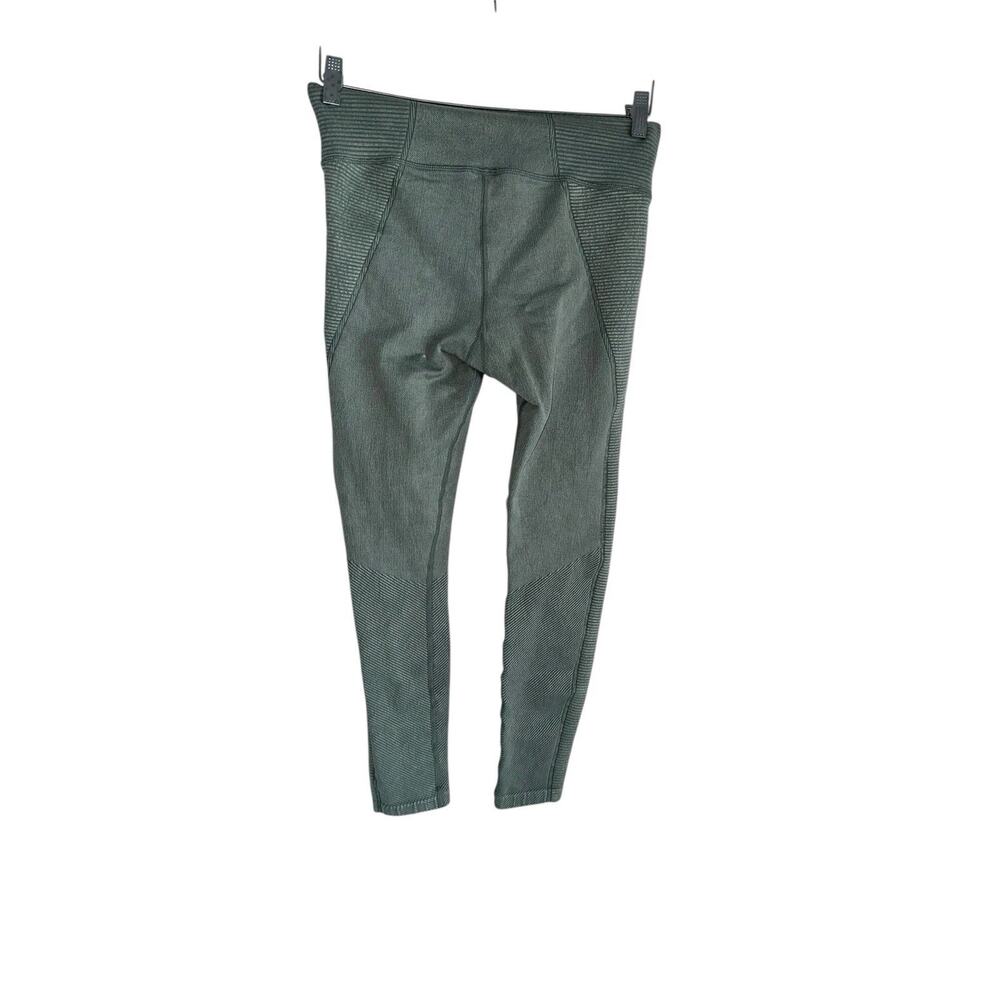 NEW OFFLINE By Aerie OG Ribbed High Waisted Pocket Legging Green - Picture 2 of 2